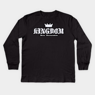 Kingdom black Kids Long Sleeve T-Shirt